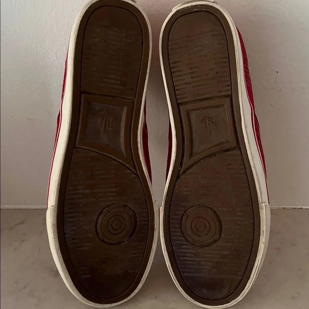 Ralph Lauren Red Slip On Shoes Loafers - Picture 12 of 12